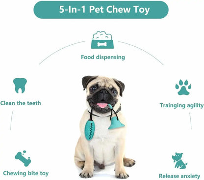 Multifunction Dog Chew Toy with Suction Cup